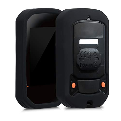 kwmobile Carcasa GPS Compatible con Bryton Rider 420/320 - Funda de Silicona para navegdor de Bici - Negro