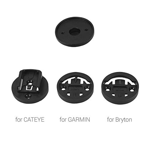kwmobile Soporte de Manillar de Bicicleta Compatible con Garmin Edge/Bryton Rider/CatEye - 1x Soportes para GPS en Negro