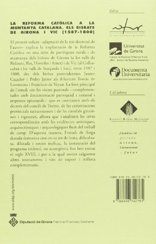 La reforma catòlica a la muntanya catalana a través de les visites pastorals: Els bisbats de Girona i Vic (1587-1800) (BHR (Biblioteca d'Història Rural))