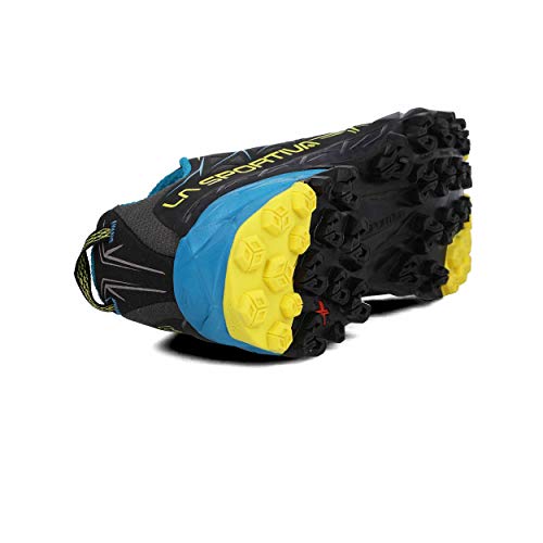 La Sportiva Akyra, Zapatillas de Trail Running Hombre, Multicolor (Carbon/Tropic Blue 000), 41 EU