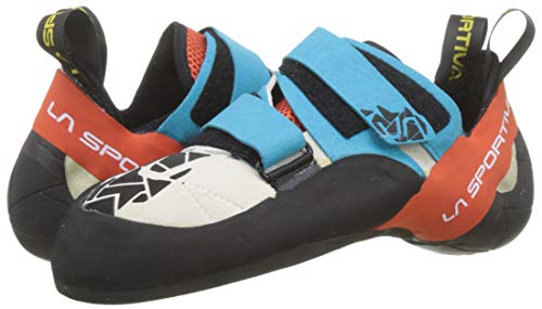 La Sportiva Otaki Zapatos de Escalada, Hombre, Multicolor (Blue/Flame 000), 43 EU