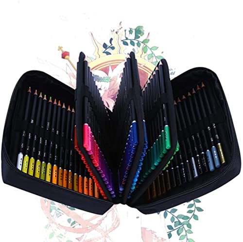 Lápices de Colores Profesionales para Adultos y Niños, Lypumso 72 Lápices de Dibujo de Colores Vibrantes, Ideal para Colorear y Crear Pinturas, Adecuado para Artistas y Principiantes