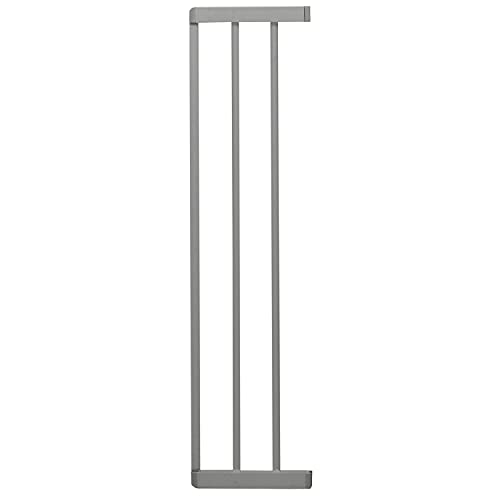 LaWaLu by geuther 0012VSLW Prolongación para la barrera de seguridad Lola & Yanis, accesorios para la barrera (longitud: 17 cm, se puede montar en ambos lados de la barrera), gris