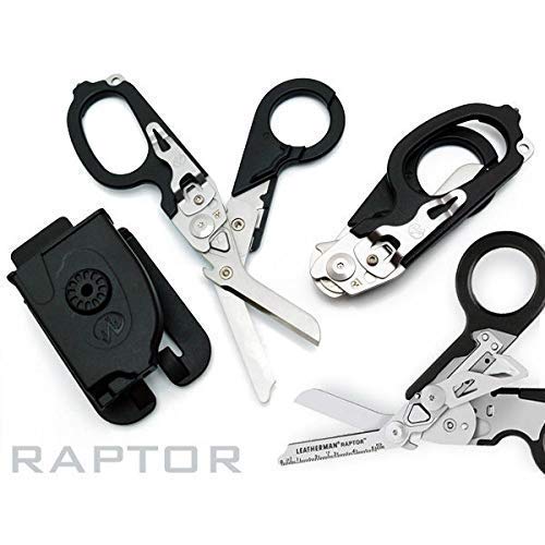 Leatherman Raptor - Tijeras de podar (compatibles con Molle, multiherramienta, acero inoxidable, con cortador de correa, cortador de anillos, regla, rompevidrios)