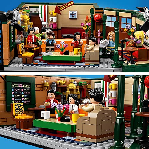 LEGO 21319 Ideas Central Perk, Cafetería de Serie Friends con Mini Figuras, Maqueta para Construir para Niños 16 Años y Adultos