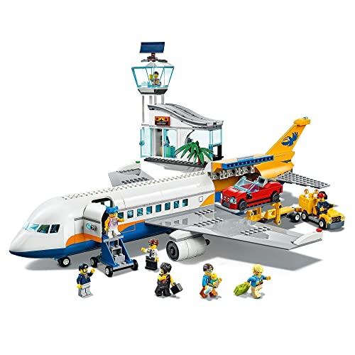 LEGO 60262 City Avión de Pasajeros, Aeropuerto de Juguete con Terminal y Camión, Set de Construcción para Niños a Partir de 6 Años