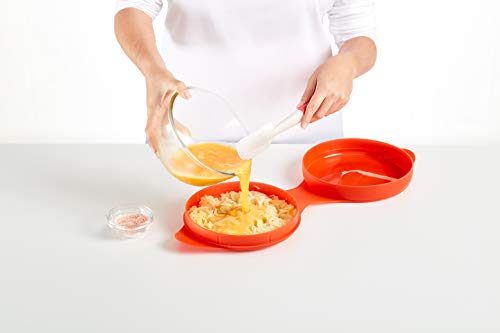 Lékué Spanish Omelette - Molde para tortilla española, color rojo