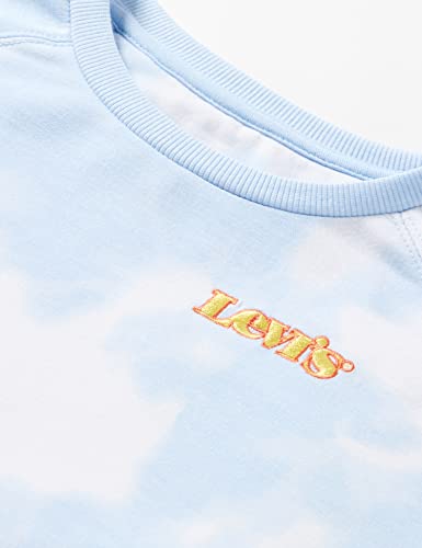Levi's Kids Girl's Lvg Benchwarmer Crew Sweatshrt Sweatshirt, Plein Air Tie Dye, 12 Years
