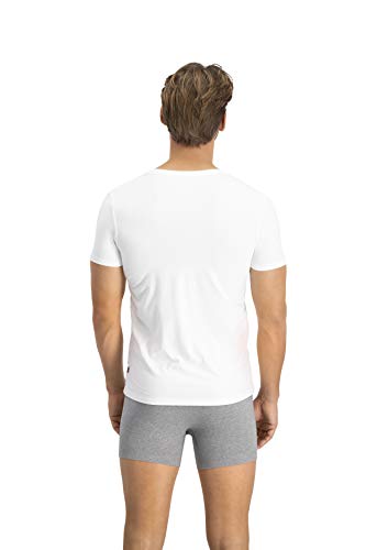 Levi's Levis Men V-Neck 2p Camiseta, Blanco (White 300), S (Pack de 2) para Hombre