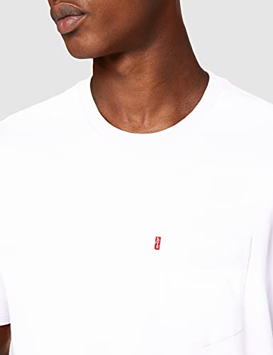 Levi's Relaxed Fit Pocket tee Camiseta, Color Blanco, M para Hombre