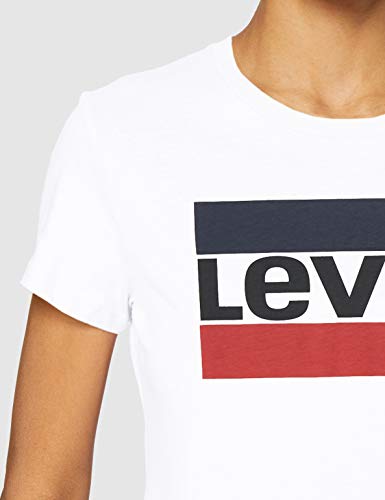 Levi's The Perfect tee Camiseta, Sportswear Logo White, L para Mujer