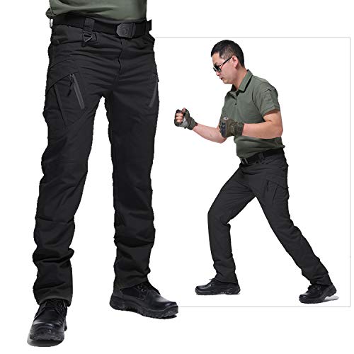LHHMZ Pantalones Cargo de Senderismo para Hombres al Aire Libre Tiro Deportivo Caza Militar Tactical Combat Work Pantalones Casuales