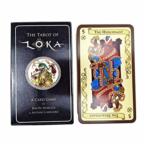LiuGenPing Cartas del Tarot de LOKA Oracle,Tarot of LOKA,with Bag,Firend Game