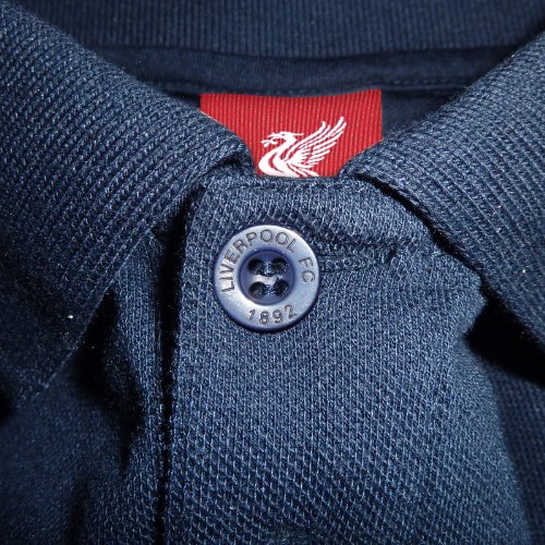 Liverpool FC - Polo Oficial para Hombre - con el Escudo del Club - Azul Marino - 3XL