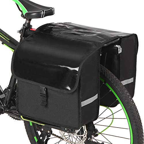 Lixada Bolsa de Asiento Trasero para Bicicleta 28L Impermeable Alforja Trasera para Bicicleta Rack Trunk Bags