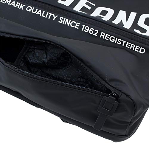 Lois - Mochila Unisex Minimalista PU técnico Elegante práctica y Ligera Cremallera Invisible cursor Personalizado Color Plano 307036, Color Negro