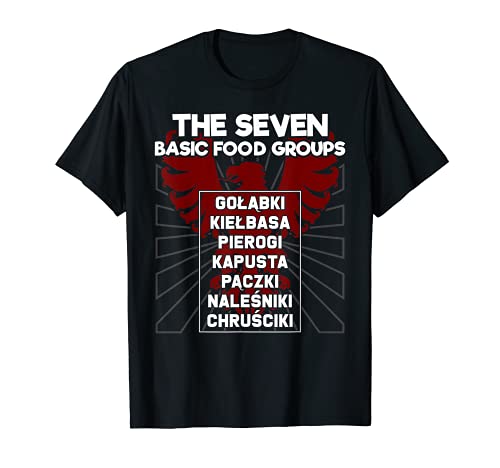 Los Siete Grupos de Alimentos básicos Polacos Camiseta