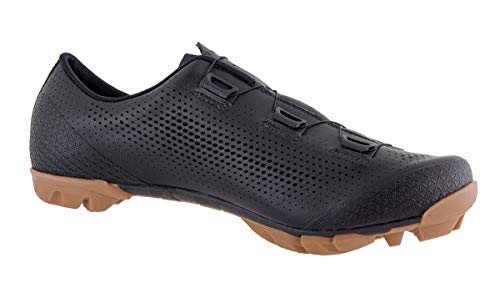LUCK BRABOSS | Zapatillas MTB para Hombre, Mujer y Niños | Cierre Rotativo | Suela de Carbono | Calzado para Bicicleta de Montaña (Negro, Numeric_43)