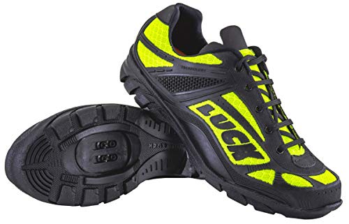 LUCK Zapatillas de Ciclismo Predator 18.0,con Suela de EVA Ideal para Poder adaptarte a Cualquier Terreno y disciplina Deportiva. (37 EU, Amarillo)