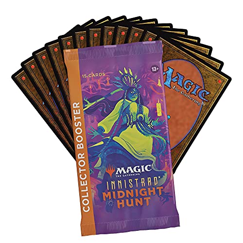 Magic: The Gathering Innistrad: Midnight Hunt Collector Booster Box, 12 paquetes