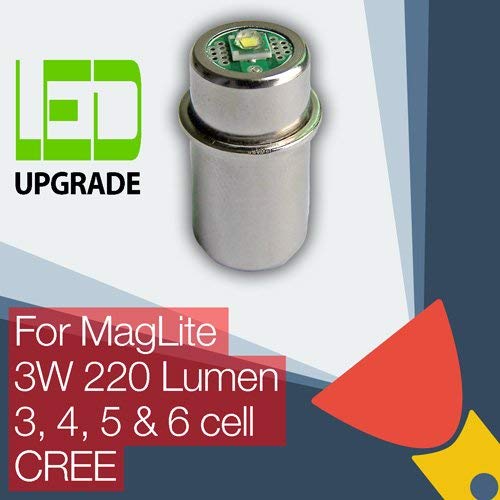 MagLite LED Conversión Actualizar Bombilla Para Linternas 3D/3C 4D/4C 5/6D Celda CREE
