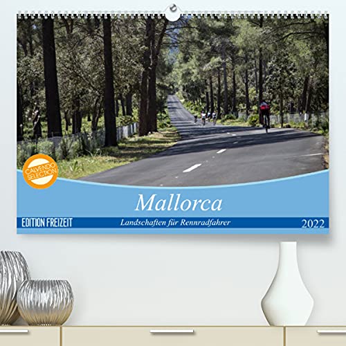 Mallorca: Die schönsten Landschaften für Rennradfahrer (Premium, hochwertiger DIN A2 Wandkalender 2022, Kunstdruck in Hochglanz): Landschaftsaufnahmen beliebter Radrouten. (Monatskalender, 14 Seiten )
