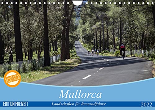 Mallorca: Die schönsten Landschaften für Rennradfahrer (Wandkalender 2022 DIN A4 quer)