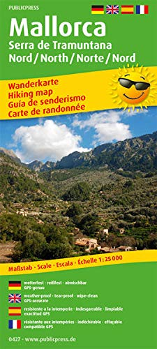 Mallorca - Serra de Tramuntana Norte/Nord /North/Nord 1:25 000: Wanderkarte /Hiking Map mit Mountainbike-Touren