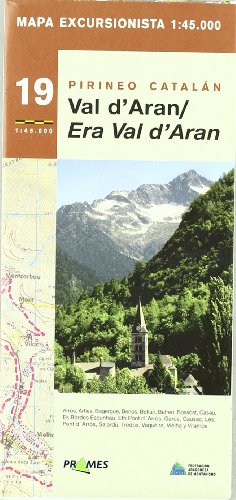 Mapa Excursionista Val D'aran/era Val D'aran, E 1:45.000