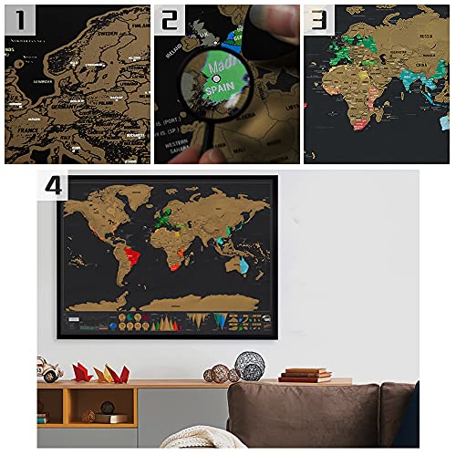 Mapa Mundi Rascar, Hillylolly Mapa de Rascar Mundo, Mapas del Mundo 3D, para Marcar Viajes, Haciendo Mapas