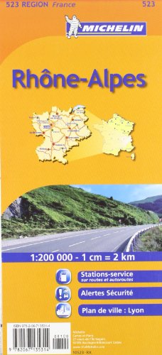 Mapa Regional Rhône-Alps: No. 523 (Carte regionali)