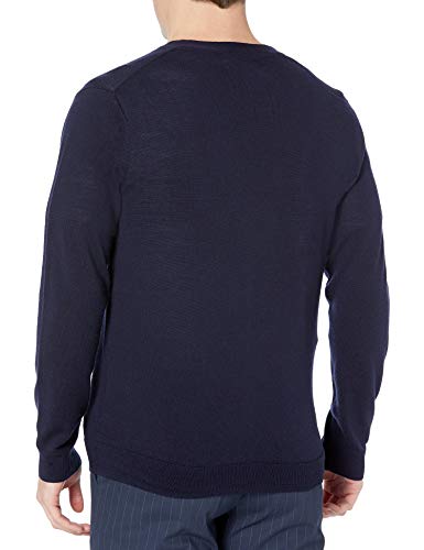 Marca Amazon - Goodthreads - Rebeca de lana merino para hombre, Azul (Navy), XX-Large