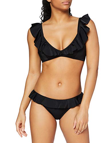 Marca Amazon - IRIS & LILLY Kt119, Bikini Mujer, Negro (Black), XS, Label: XS