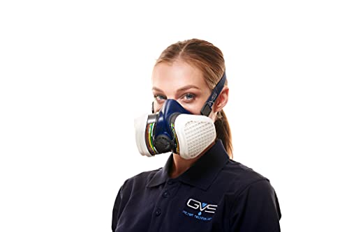 Máscara Elipse GVS SPR490 con filtros ABEK1P3 para gases, vapores y polvo, S/M, Azul