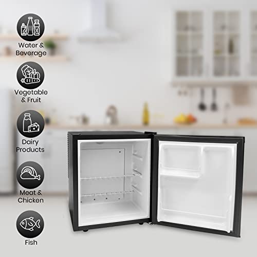 MaxxHome Mini Refrigerador 42L - 230V, frigorífico de sobremesa de una puerta, diseño retro, adecuado para el hogar, la oficina y otras aplicaciones domésticas