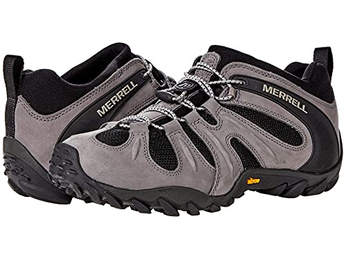 Merrell Zapatos de senderismo elásticos Chameleon 8 para hombre, Carbón, 48 EU