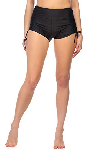 Merry Style Shorts de Bikini Bañadores Pantalones Cortos Mujer MS10-332(Negro,42)