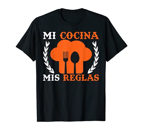 Mi Cocina Mis Reglas Cocinero Comida Hombre Mujer Regalo Camiseta