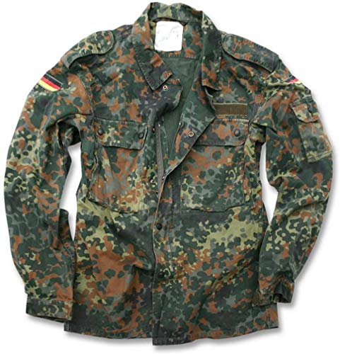 Mil-Tec - Chaqueta de camuflaje del ejército alemán Flecktarn Camouflage Talla:42 inch - Short (GR4)