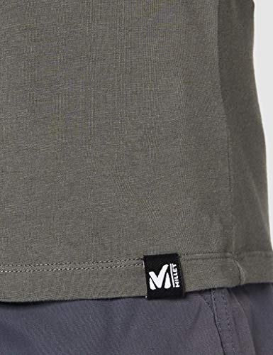 Millet - Square TSS SS M - Camiseta de Escalada para Hombre - Aproximación, Escalada, Diario - Gris