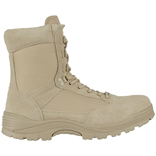 Miltec - Zapatos Tactical Cordura Tan Zip T41/8 para Adulto, Unisex, 41