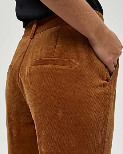 Minus Malisa corduroy pants, Pantalón De Pana, Mujer, Marrón (371 Rustic Brown), 38