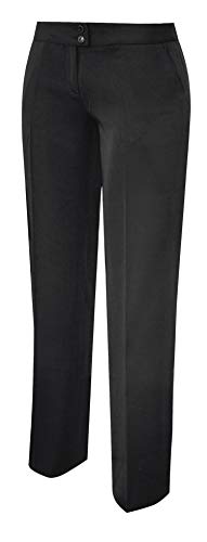 MISEMIYA Camarera Barista COCTELERO Pantalon Chino utilidades de Trabajo, Negro, 38:Cintura:76cm Mujeres