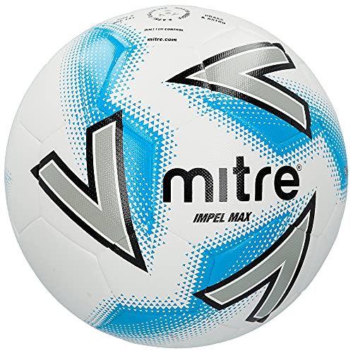 Mitre Impel Max Training Football - White/Silver/Blue, 3