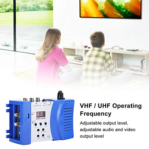 Modulador simulación RF HDMI, modulador portátil de Doble Banda VHF/UHF, convertidor AV a RF, Compatible con 1080P, modulador estándar PAL/NTSC para TV, PC, DVD