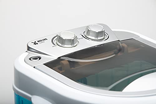 Molino Mini lavadora de carga superior con centrifugado, lavadora de camping hasta 3 kg, pequeña y manejable, con asa
