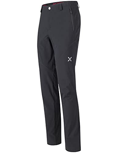 MONTURA pinzolo - Pantalones largos para hombre, modelo MPLM30X 91, color pizarra, ideales para senderismo, senderismo y actividades al aire libre de invierno, Negro , XL