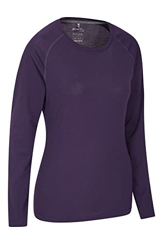 Mountain Warehouse Top IsoCool Dynamic para mujer - Camiseta cómoda para mujer, camiseta ligera, secado rápido, camiseta transpirable - Para viajar, correr Morado 36