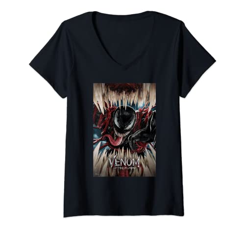 Mujer Marvel Venom: Let There Be Carnage Poster Camiseta Cuello V