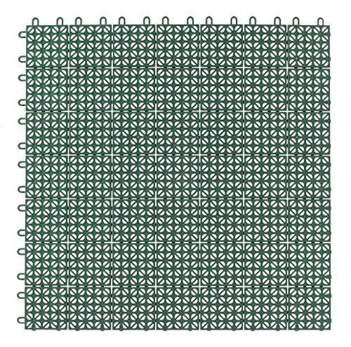 Multiplate 03MPVE - Baldosas Flexibles de plástico, 55,5 x 55,5 cm, Color Verde